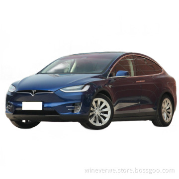 2016  Tesla Model X 90D Electric Car  Blue Color 250 km/h 5 Doors 5 Seats Second Hand Car New Energy Vehicle